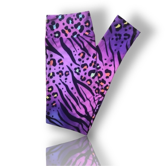 Stunning Leopard Print LuLaRoe Leggings Rare 'Unicorn’ Size OS (2-10) New - Picture 1 of 4